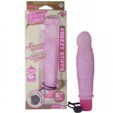6 inch Waterproof Leisure Lover Freezy Stiffs Vibrator available in Pink or Purple